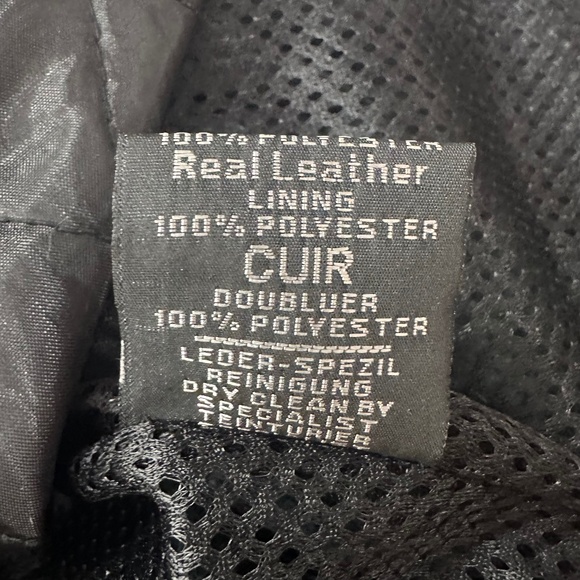 Xelement Black Leather Motorcycle Jacket Women's Small - Picture 6 of 8